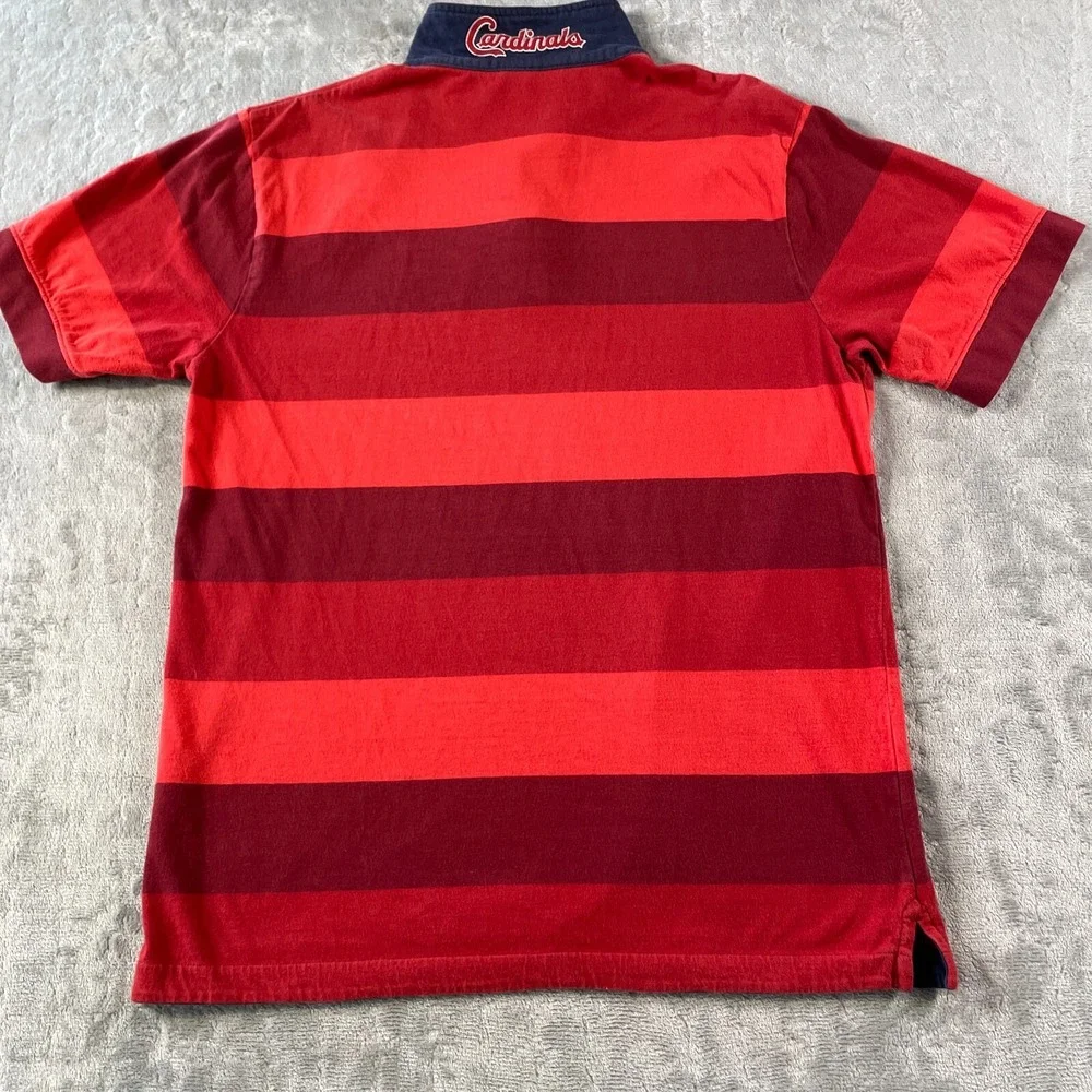 ST Louis‎ Cardinals Nike Polo Shirt Mens Large Red Baseball MLB Vintage